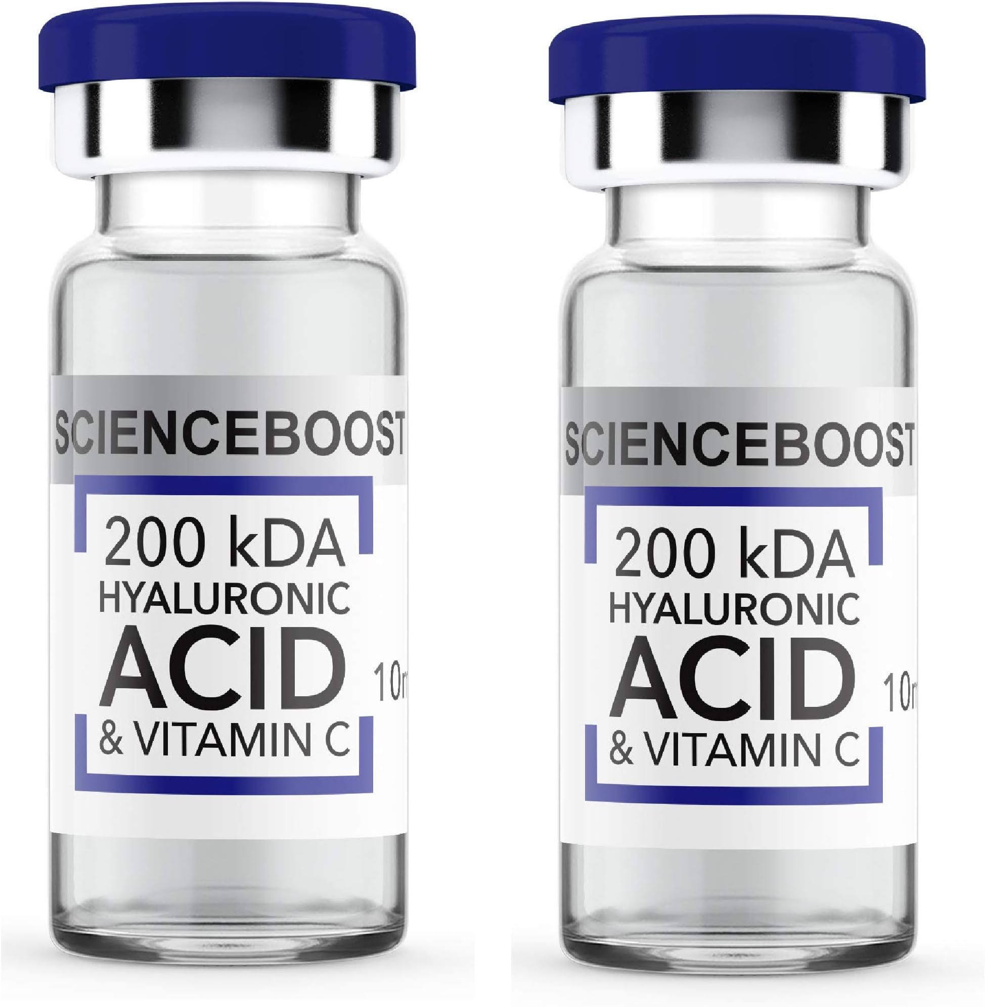 2 x 10ml Low Molecular Hyaluronic Acid 200 kDA With Vitamin C *Anti Aging Serum