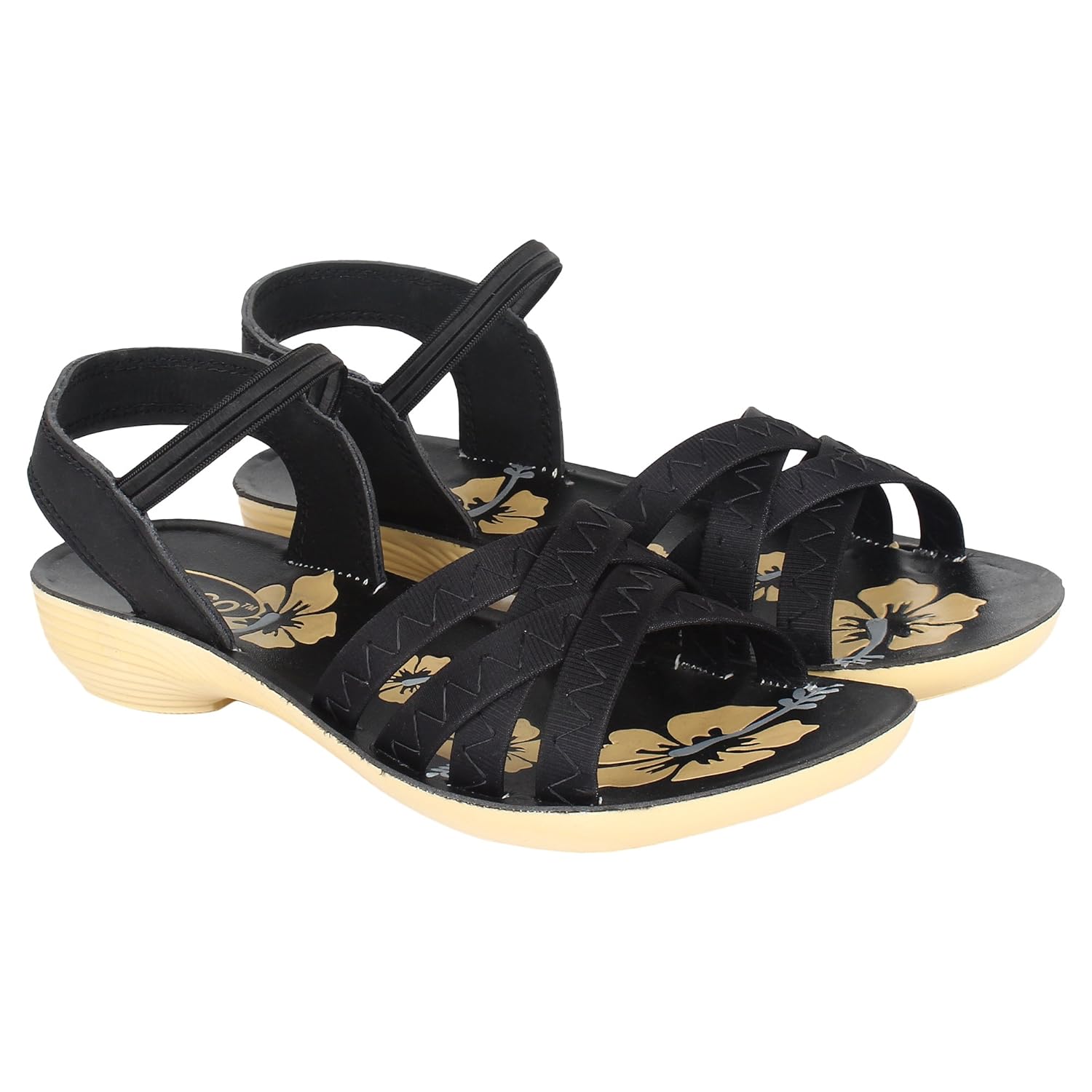 earton women black-983 fashion sandals