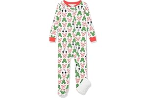 Amazon Essentials Disney | Marvel | Star Wars Unisex Babies' and Toddlers' Snug-Fit Cotton Footed Pajamas, Multipacks