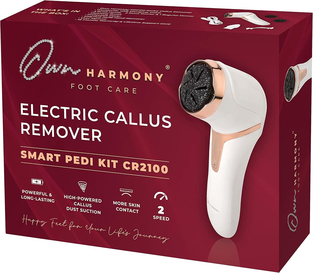 Own Harmony Electric Hard Skin Remover with Vacuum - Callus Foot Care