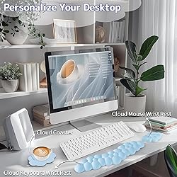 Sushret Cloud Wrist Rest Keyboard, Cloud Palm Rest