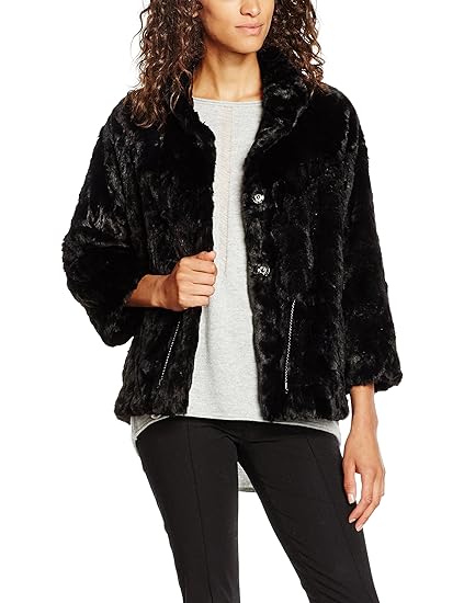 TRUSSARDI JEANS, Cappotto Donna, 19 Black, 40