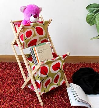 TIED RIBBONS Magazine Holder | Magazine Organiser | Organiser Baskets Storage(56CM x 35CM x 31CM)