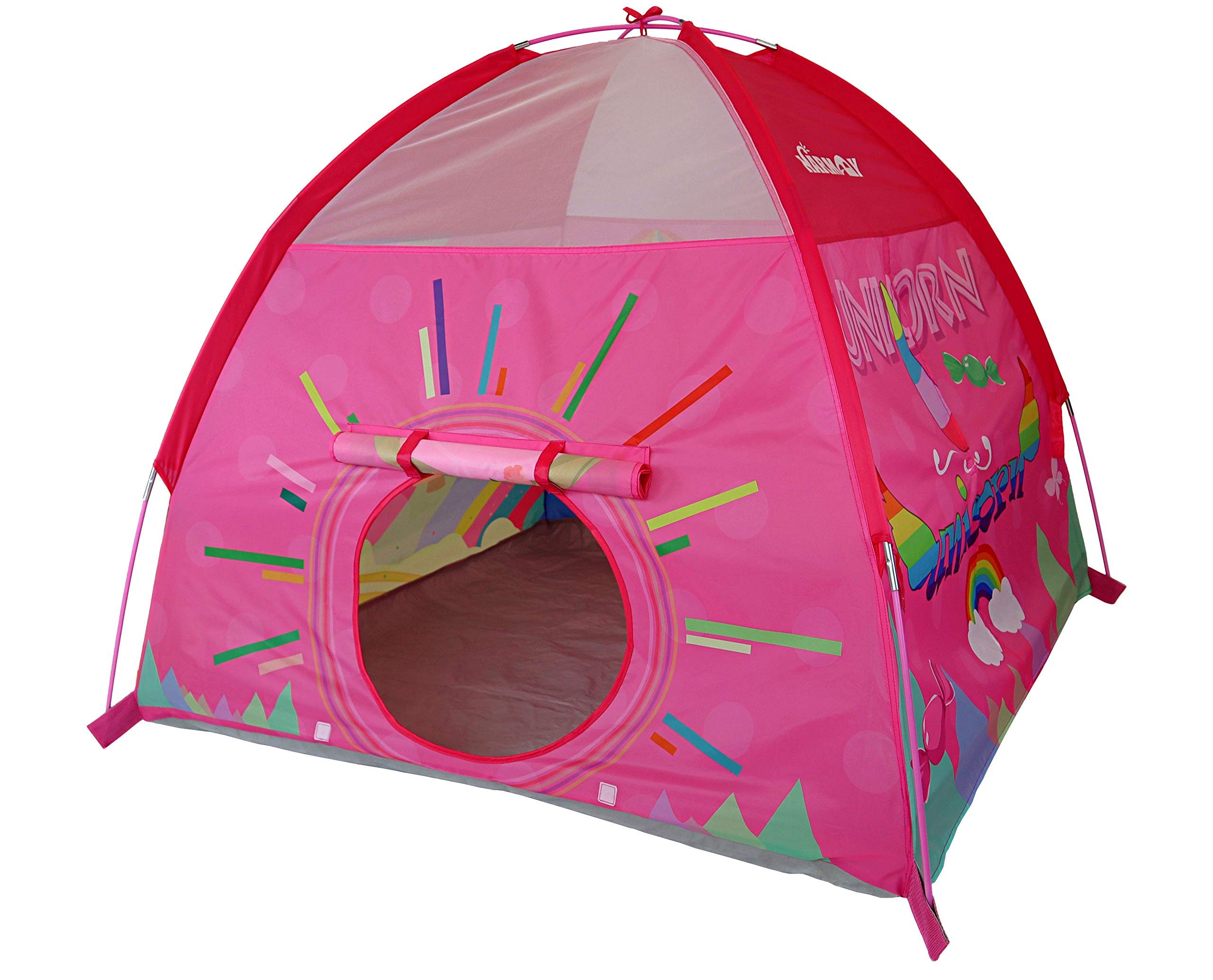 NARMAY® Play Tent Unicorn Dome Tent for Kids Indoor/Outdoor Fun - 48 x 48 x 40 inch