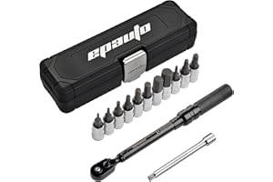 EPAuto 1/4 Inch Dive Click Torque Wrench Bicycle/Bike Maintenance Kit Tool Set, 2 to 20 Nm