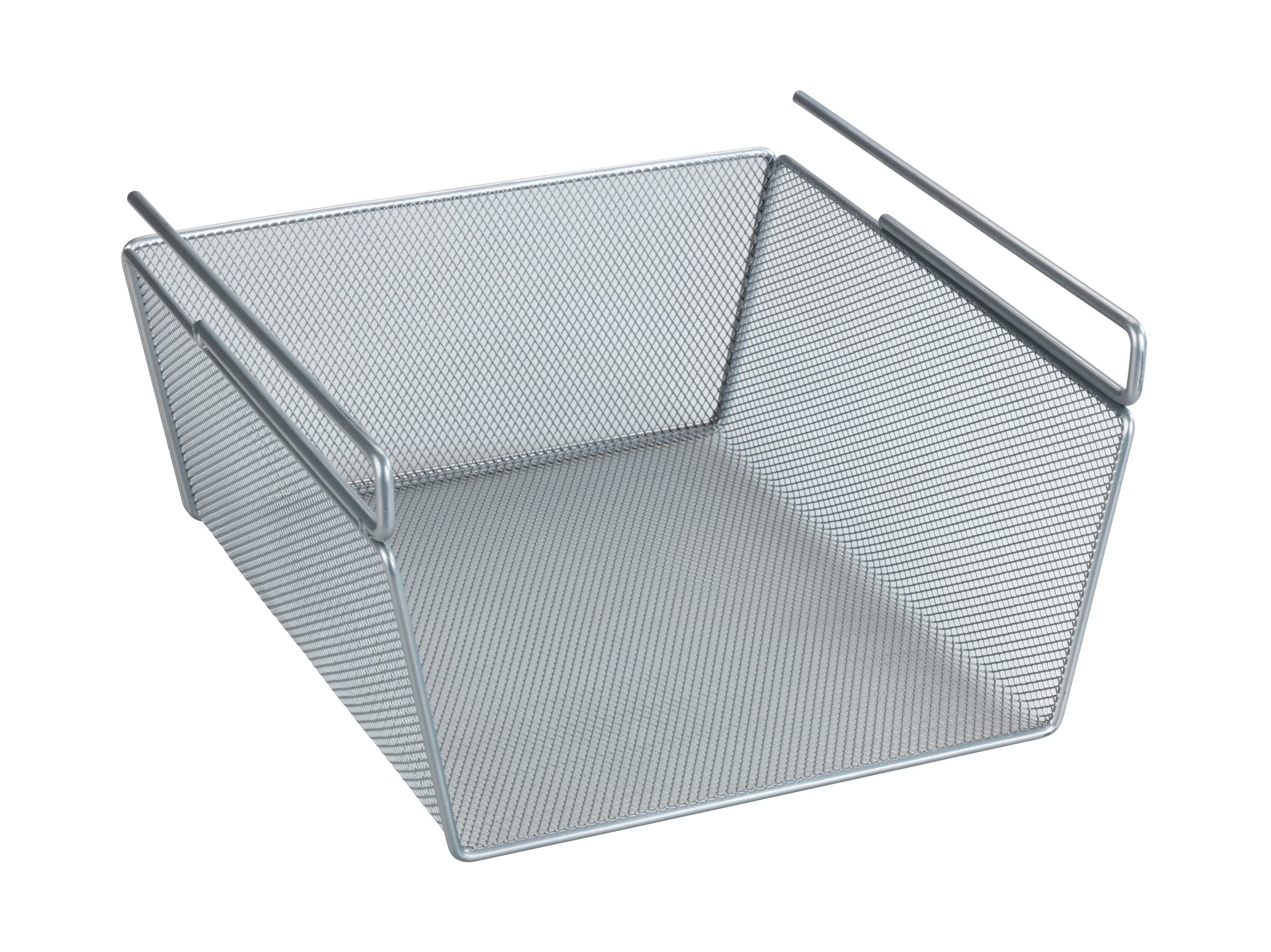 Wenko 53142100 Basket, Matt Silver, 28 x 14 x 23 cm