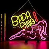 Bada Bing Neon Girl Sign for Wall Decor Lady Led Light for Bedroom Pub Store Man Cave Party Dimmable Sopranos Art Sign