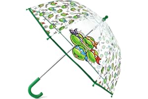 ABG Accessories Boys Clear Umbrella, Mickey Mouse, Batman, Paw Patrol, NASA, Kids Rain Wear For Ages 3-10