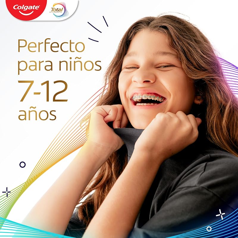 Total Junior | Children's Toothpaste | Complete Protection | Contains Fluoride | Anticaries Protection | Antibacterial Ingredients | Recyclable Product | Pack 12 Units x 50 ml