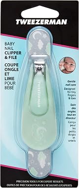 Tweezerman Baby Fingernail Clipper for Infants with Matching Night Sky Nail view 6