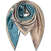 SHIROUYU 100% Mulberry Silk Scarf 43" Large Square Scarf Large Shawl - Women's Silk Oversized Headband - With Gift Packed