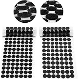 OFFCUP Self Adhesive Dots 504 Pairs Nylon Hook Loop Double Sided Pads Black view 1