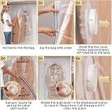TAILI Hanging Vacuum Storage Bags 6 Jumbo 135x70x38 cm Wardrobe Organizer view 8