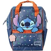 Disney Stitch Convertible Backpack and Crossbody Bag with Adjustable Straps