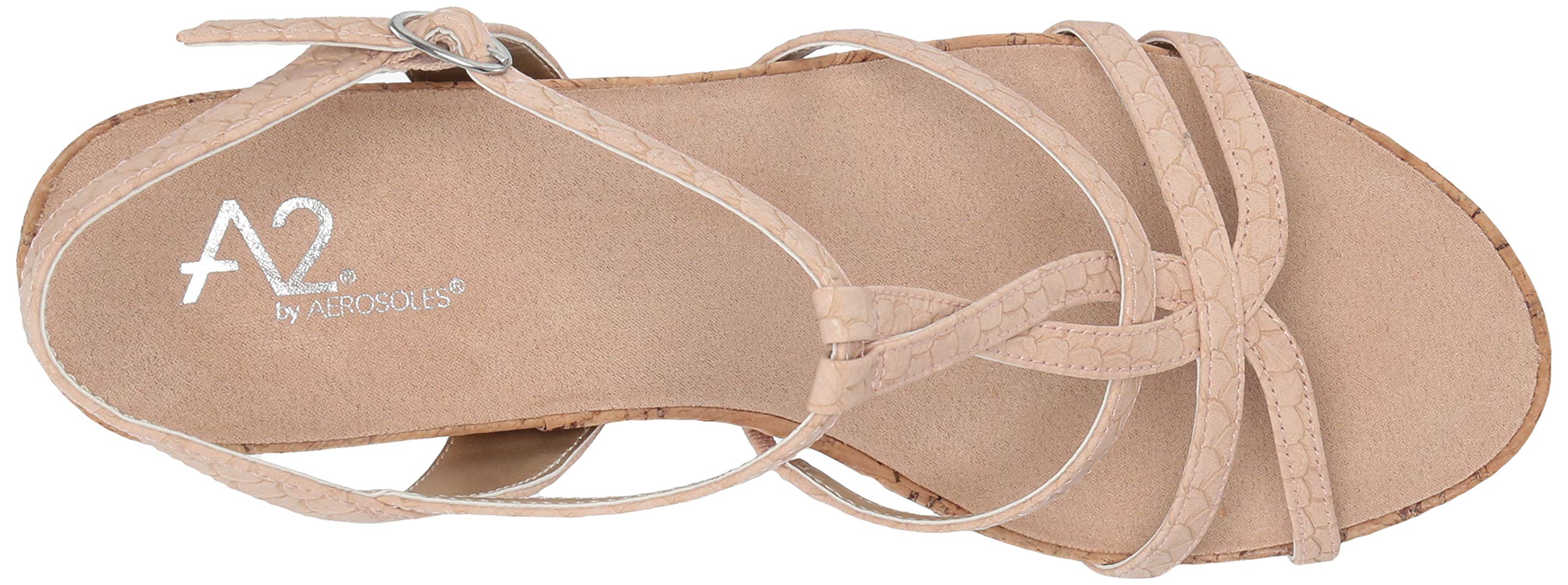 Aerosoles - Women's Plushed Nickel Wedge Sandal - Open Toed Heel with Memory Foam Footbed - Image 9