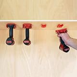 StealthMounts Red Tool Mounts for M18 Tools 4 Pack Wall Holders UK Made view 4