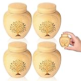 Small Keepsake Urns for Human Ashes Set of 4,Mini