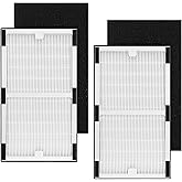 Replacement Filter C for Idylis IAF-H-100C, IAP-10-200, IAP-10-280, 2 Pack Type C Hepa Filter & 2 Activated Carbon Pre-Filter)