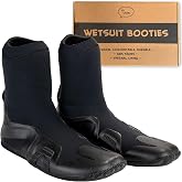 Ho Stevie! 5mm Surfing Wetsuit Booties - Warm, Comfortable, Durable, Grippy Surf Boots - Thermal Lining + GBS Seams