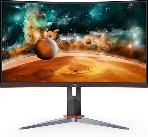 Amazon.com: AOC CQ27G2 27-inch Super Curved QHD 2560x1440 WLED 144Hz 1ms  Gaming Monitor (Renewed) : Electronics