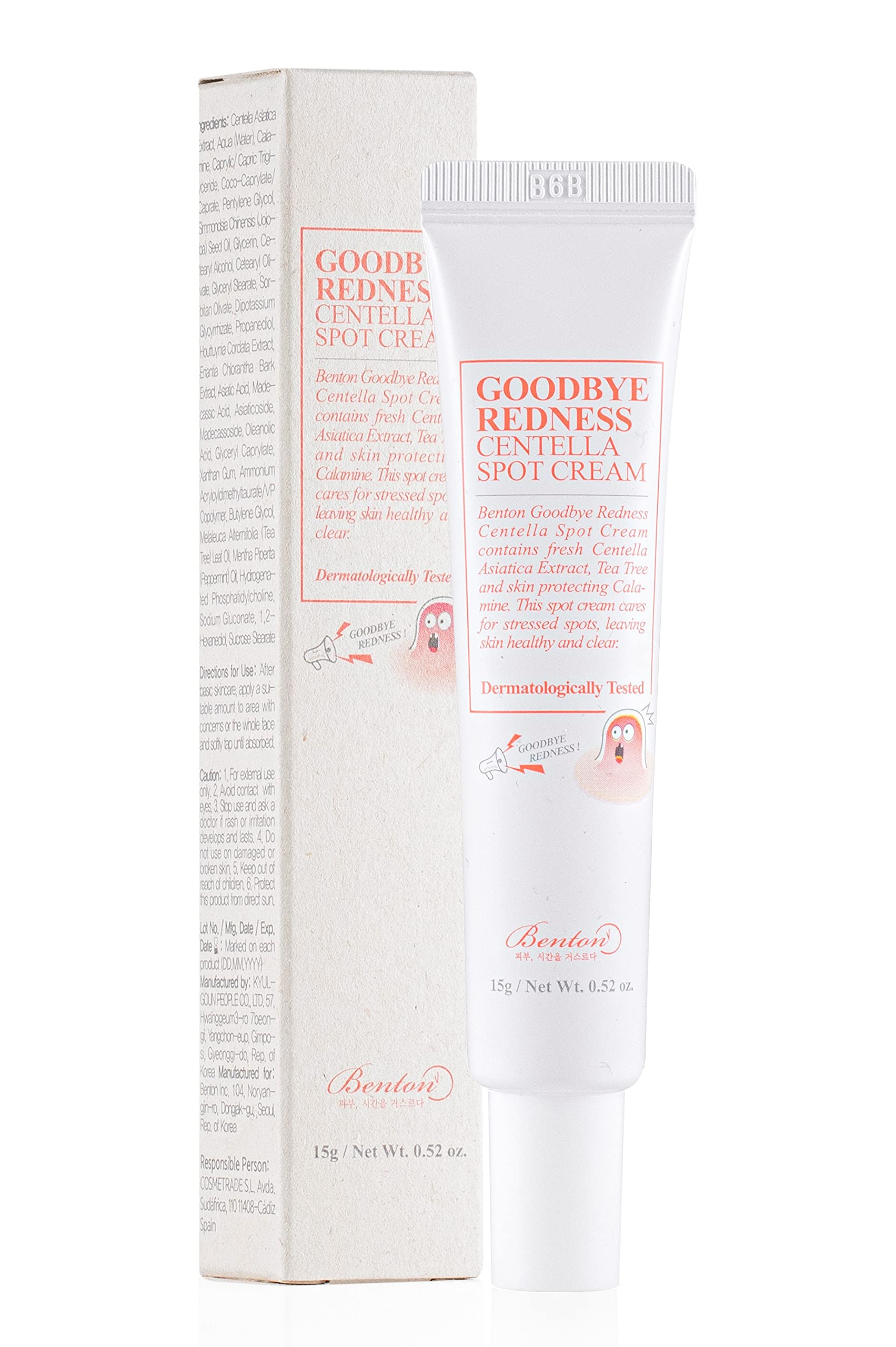 BENTON Goodbye redness centella spot cream 23 * 23 * 123(mm)