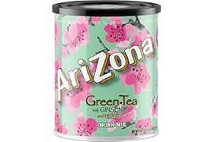 AriZona Green Tea - Sugar Sweetened Powdered Drink Mix - 20.4oz Canister, Makes 8 Quarts (Pack of 1)