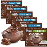 Simply Desserts Sugar Free Chocolate Pudding 6-Pack, Gluten Free, 1.7 Oz Ea | Zero Sugar Vegan Dessert Mix Sweetened with Natural Stevia, Ideal for No Bake Chocolate Cream Pie