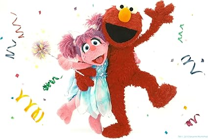 Amazon Com Sesame Street Elmo Abby Cadabby Birthday Edible