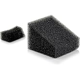 OVENTE Motor Sponge Filter Replacement for ST2620 Series, Black ACPST2681 | Canister Vacuum Cleaner Foam Filter Accessories for Odor Adsorption, Long Performance, Washable and Reusable Cleaning Tool