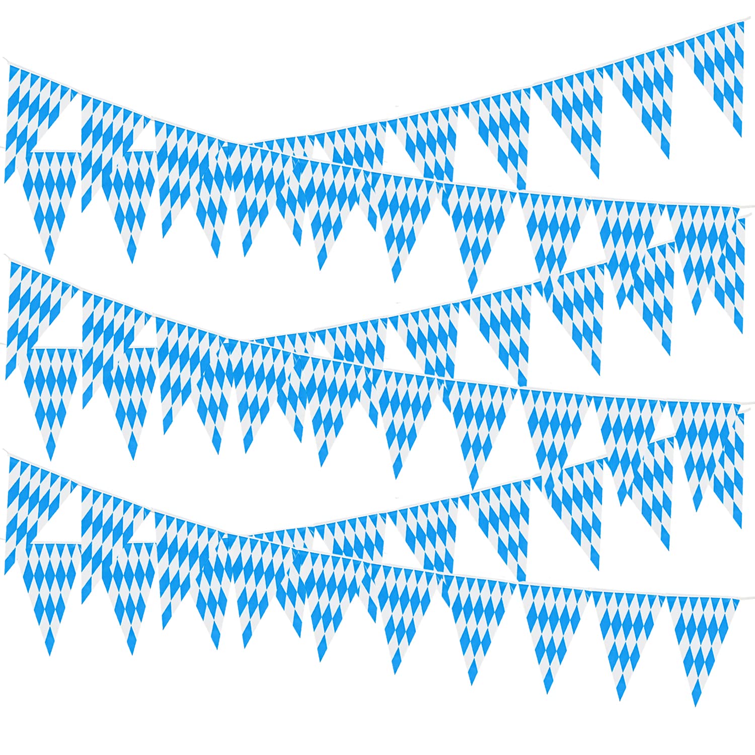 Lezevn Oktoberfest Bavarian Bunting Pennant Banner Flag Oktoberfest Bavarian Garland Octoberfest Party Supplies for Indoor Outdoor Parties (1)