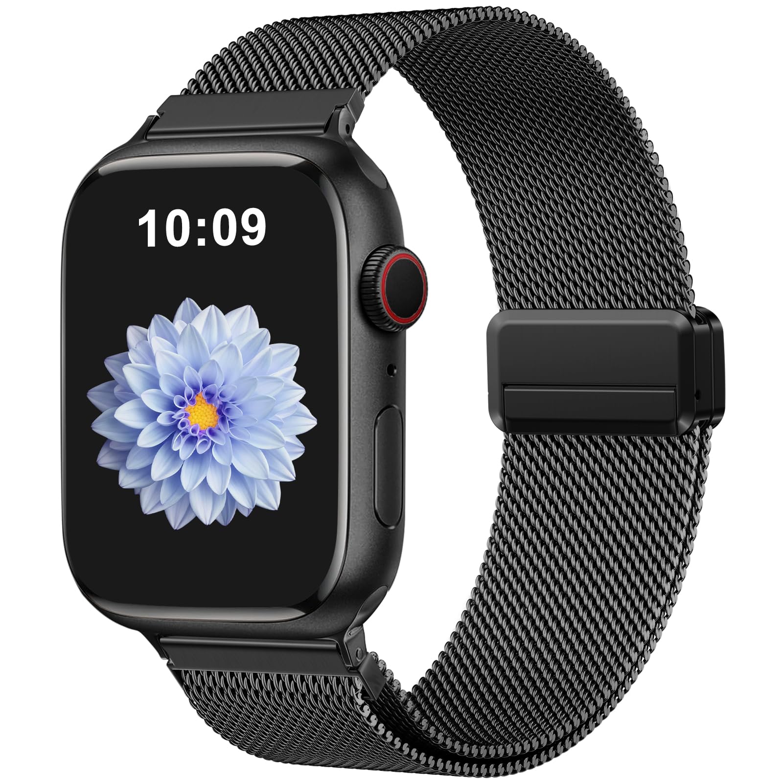 Zedoli Magnetic Metal Band Milanese Loop Compatible with Apple Watch Bands 40mm 41mm 38mm 42mm 44mm 45mm 46mm 49mm Women Men,Stainless Steel Strap for iWatch Band Series SE 11 10 9 8 7 6 5 4 3 2 Ultra