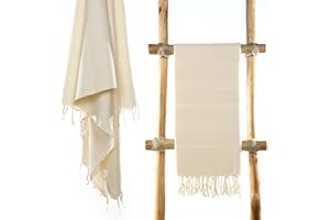 Cacala Lightweight and Thin Turkish Beach Towel 100% Cotton Sand-Free and Quick-Drying Goodness Perfect as an Extra Large Travel Towel, Beach Accessory, or Gift for Beach Lovers, 37 x 70