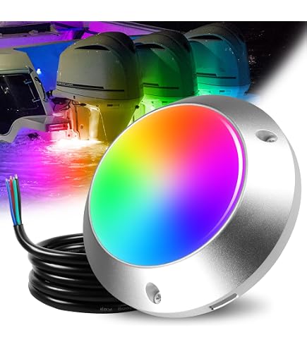 Zerone Lumière sous-marine à LED Lampe de bateau étanche IP68 en acier
