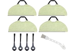 KVLZ Vacuum Mop Replacement Pad for Shark AV2610WA Compatible RV2610WA RV2620WD RV2401WD RV2610WFUS AI Ultra 2- in-1 Robot Vacuum, Washable Reusable Replacement Microfiber Soft Pads