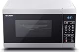 Sharp YC-MG02U-S Compact 20L 800W Microwave with 1000W Grill Silver view 3