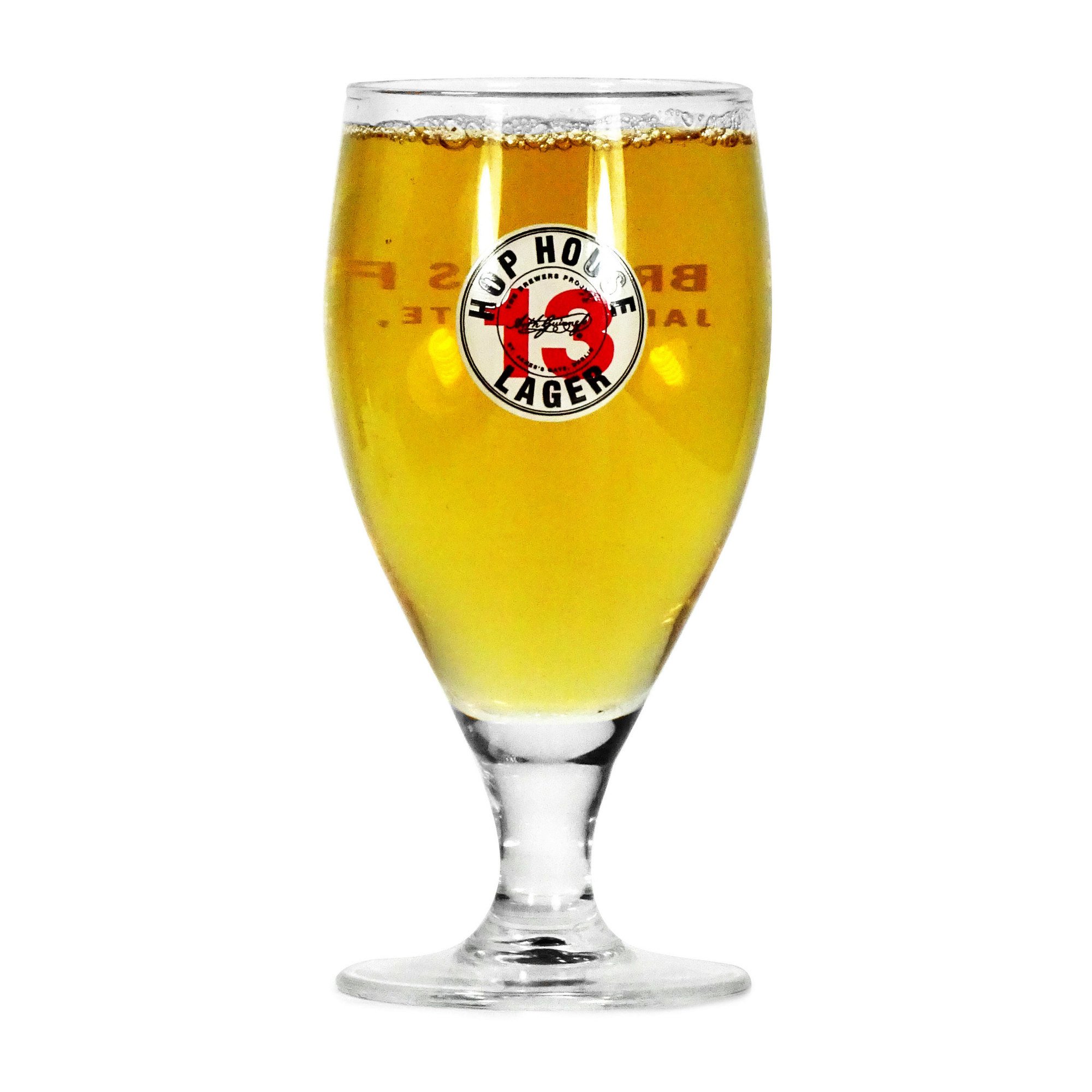 TUFF LUV Hop House 13 Lager Half Pint Original Glass/Glasses / Barware CE 10oz