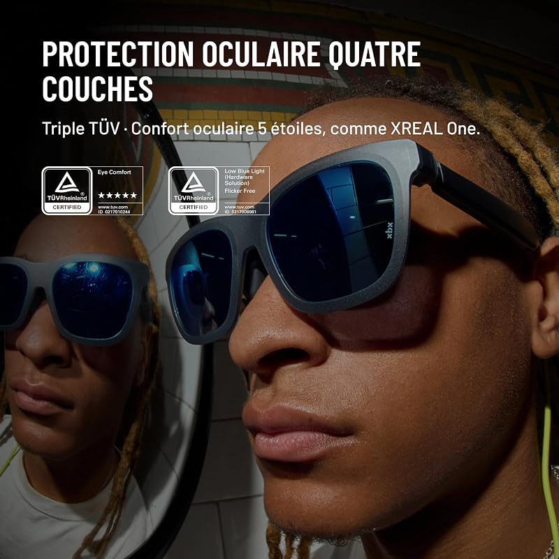 xbx a01+ AR Lunettes, 147" Écran Géant Portable pour Films et Jeux