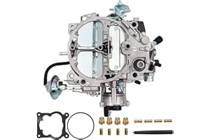 NENKUTEN Rochester Quadrajet Carburetor New 4 Barrel for 1904R 1906R 4MV Carb Fits for Chevy 1980-1989 305-350c.i Engines 1904 1906R Electric Choke 750 CFM Vacuum Secondary with Gaskets Jets Plugs