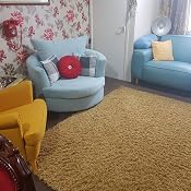Sofas and More Large Swivel Round Cuddle Chair Fabric ...