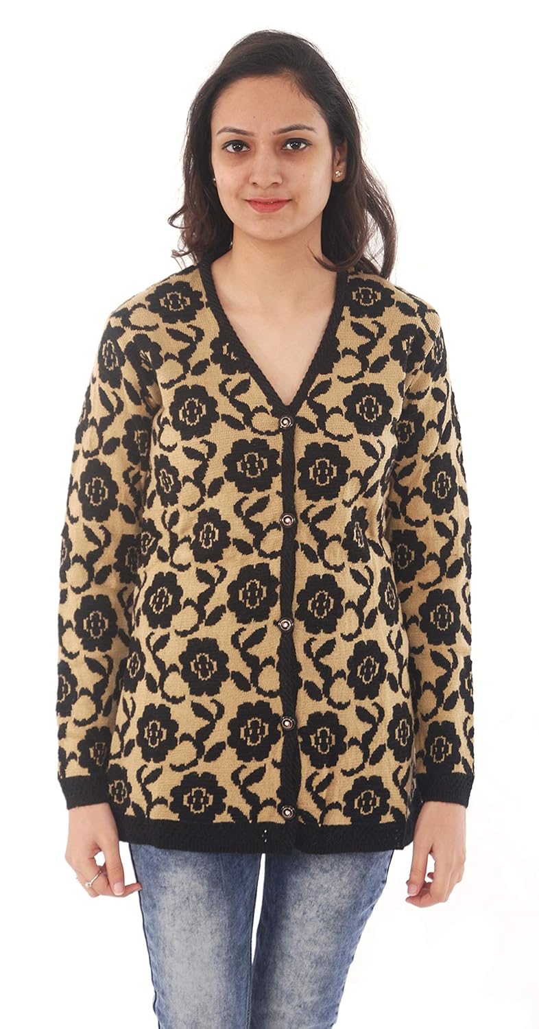 freundin&reg; free size women's woollen punjabi cardigan cs-3 german design