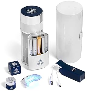 Snow Wireless Teeth Whitening Kit - All-in-One System with LED Light - Natural White Teeth At-Home in Minutes