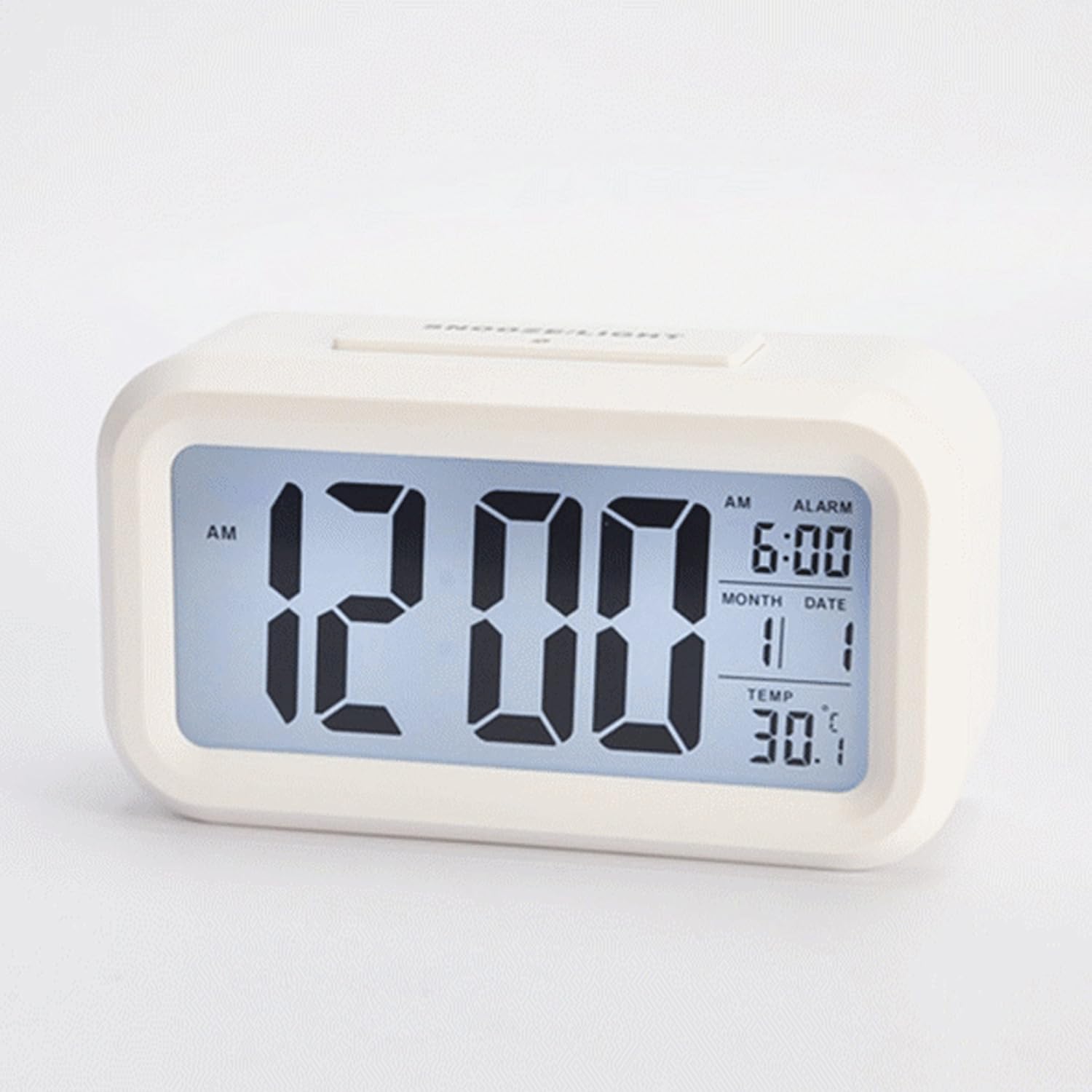 HITO 5.3" Smart, Simple and Silent Alarm Clock w/Date Display