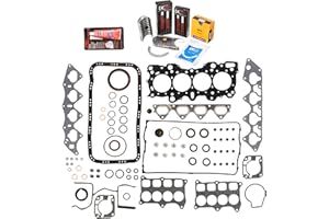 EVERGREEN PARTS AND COMPONENTS Evergreen Engine Rering Kit FSBRR4008-2 Compatible With 94-00 Honda Civic 1.6 B16A2 B16A3 Full Gasket Set, Standard Size Main Rod Bearings, Standard Size Piston Rings