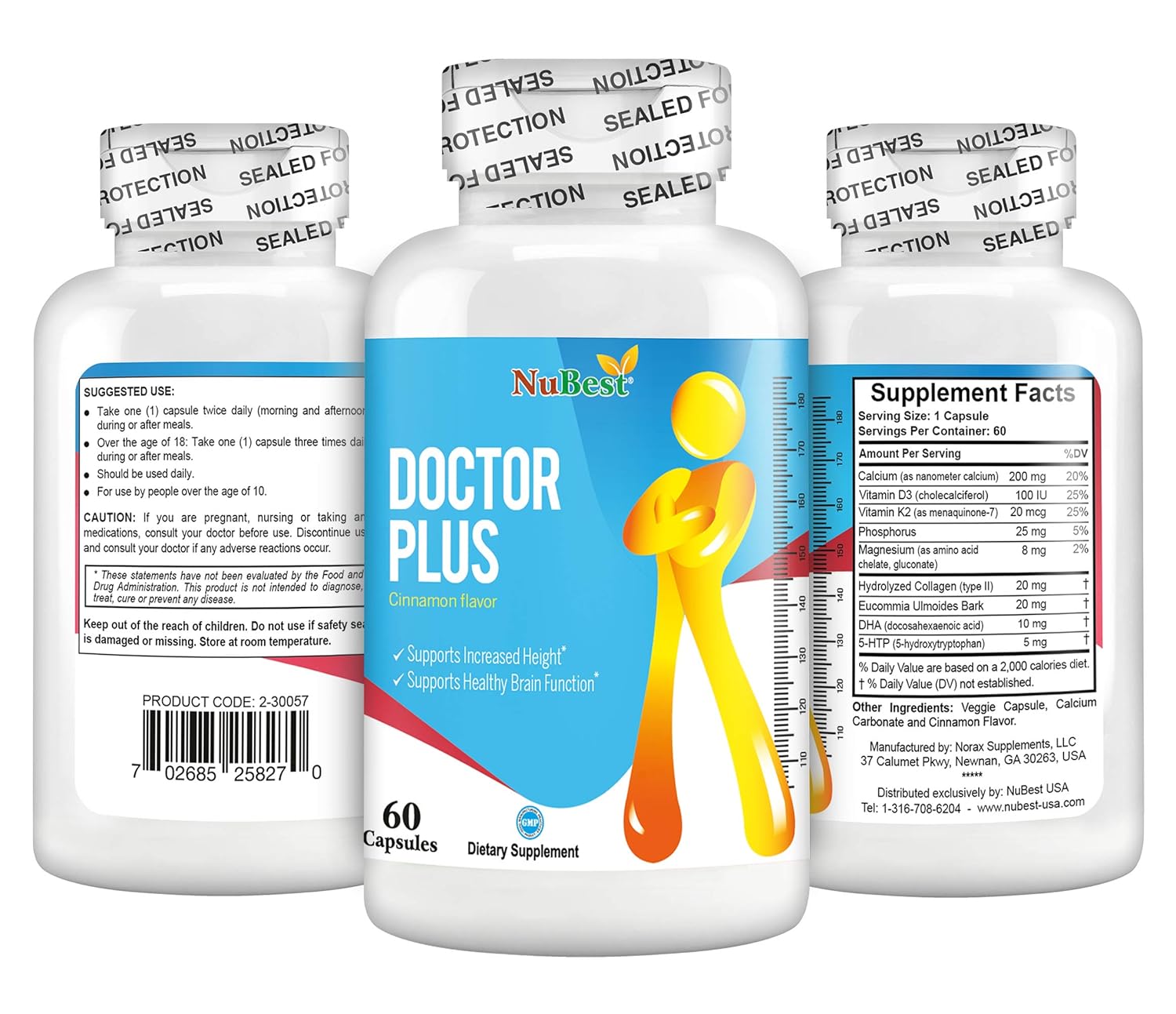 Amazon.com: Doctor Plus 60 °Cápsulas, altura óptima ...