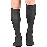 Y2Y2 3 Pairs Men's Knee-High Dress Socks