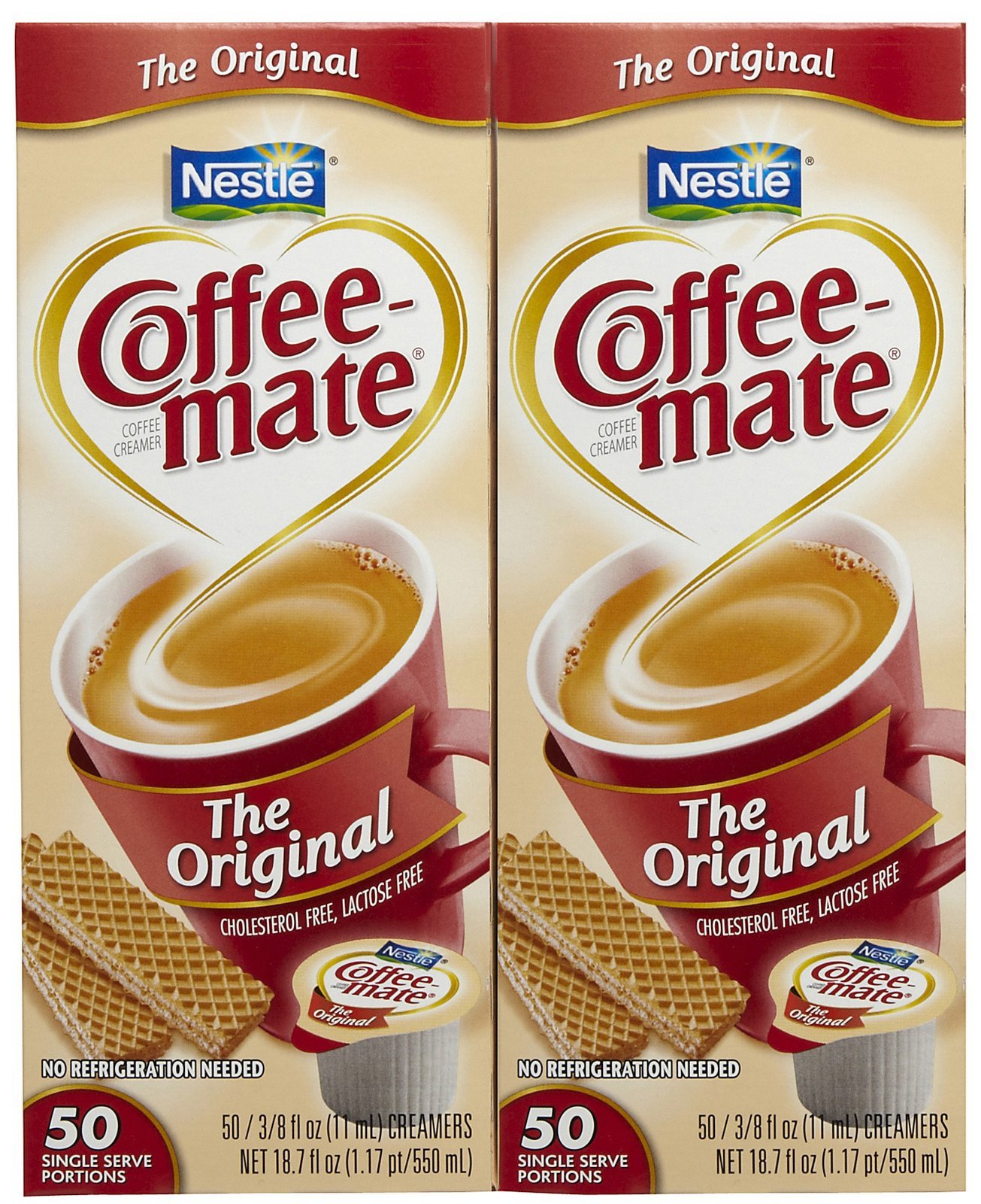 Coffeemate Liquid Creamer Singles French Vanilla 50 ct 2 pk