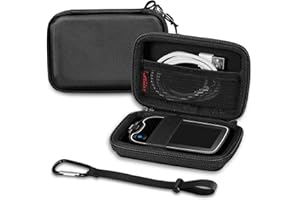 MEDMAX Hard Shell Protective Case for Freestyle Libre 3 2 / Libre Reader, Lightweight Shockproof Diabetic Storage Carrying Case with Clip and Handle (Black)