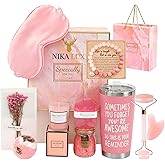 12 Luxury PCS,Birthday Gifts for Women,Valentine Gift,Valentine Presents,Sister,Coworker,Wife,Girlfriend,Mom,Teens,Her,Girls Bestie Hamper,Self care packages,Gift Set,Wellness & Spa Gift Box for Women