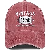 70th Birthday Gifts for Men Women Hats 1955 Vintage 70 Year Old Embroidered Baseball Cap
