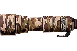easyCover Lens Oak Neoprene Lens Cover Sigma 150-600mm 5-6.3 DG OS HSM Contemporary Brown Camo